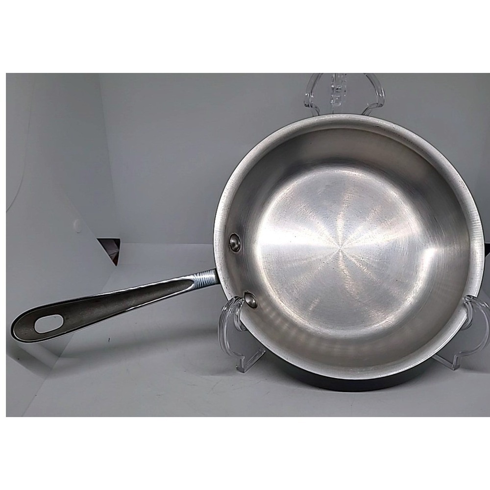 All-Clad LTD Skillet Stainless Steel Fry Pan Silver Black Hard Anodized 8 Inch